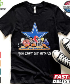 You Cant Sit With Us Halloween Horror Characters Dallas Cowboys Halloween Shirt