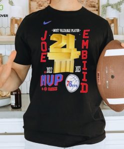 MEN’S NIKE JOEL EMBIID BLACK PHILADELPHIA 76ERS 2023 NBA MVP T SHIRT 1 MEN’S NIKE JOEL EMBIID BLACK PHILADELPHIA 76ERS 2023 NBA MVP T SHIRT