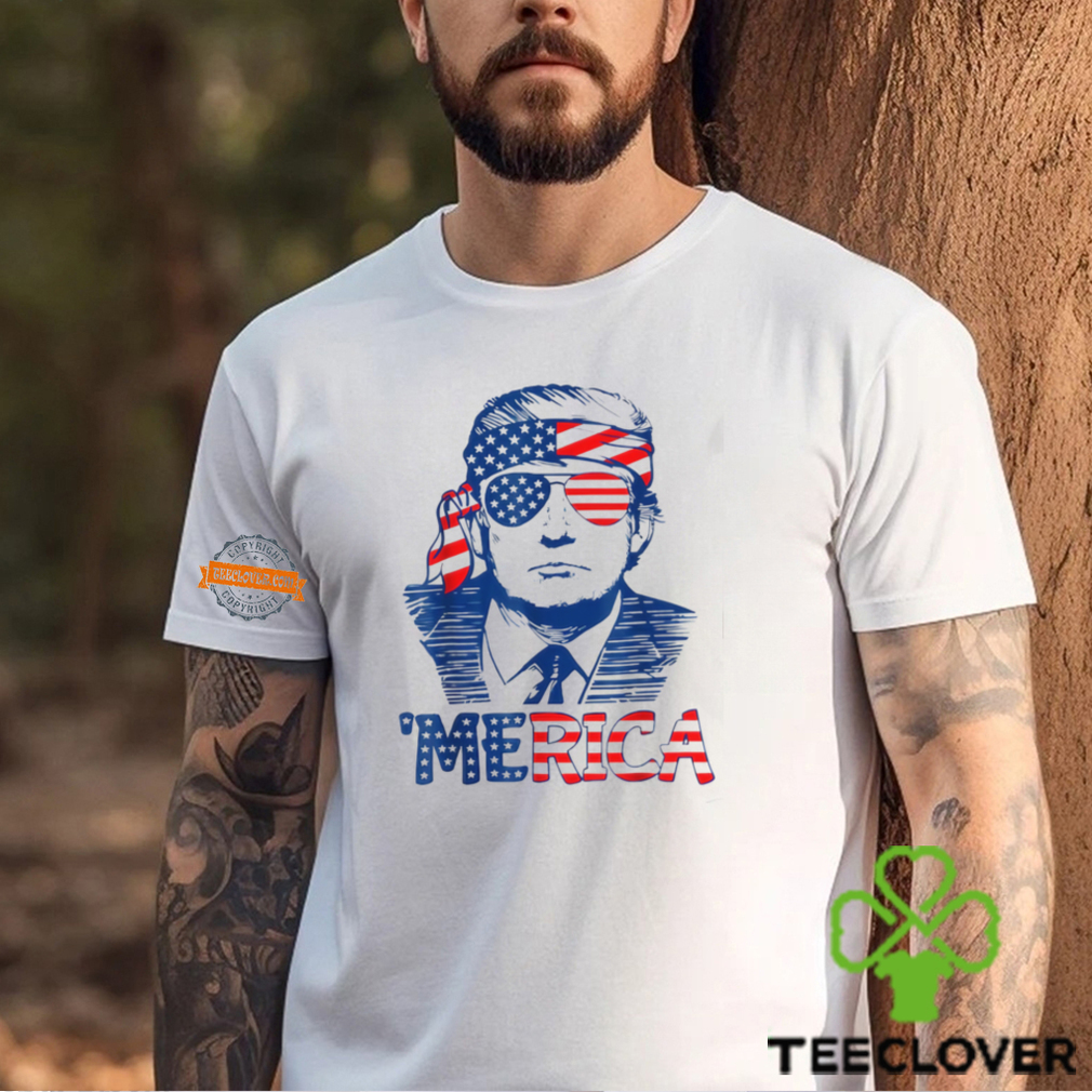 MERICA TRUMP Happy 4th Of July Trump American Flag Shirt MERICA TRUMP Happy 4th Of July Trump American Flag Shirt