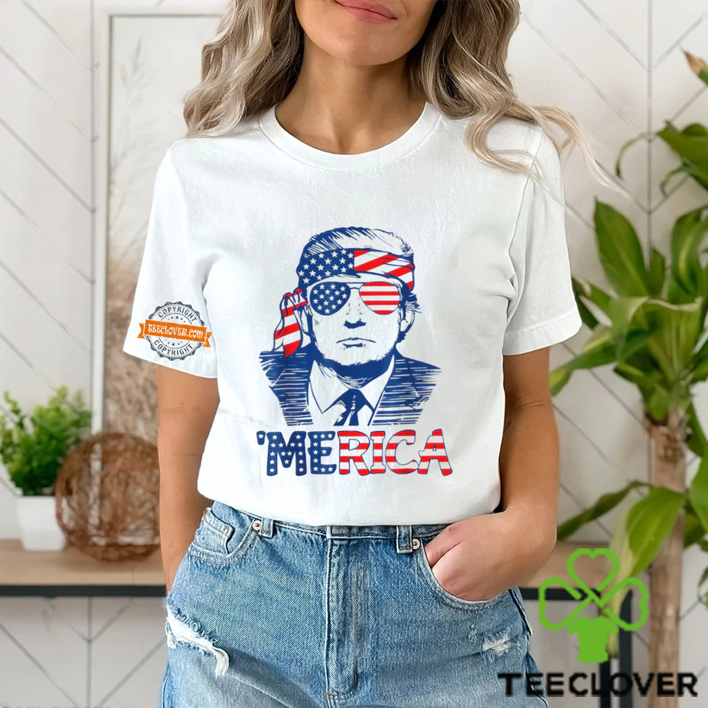 MERICA TRUMP Happy 4th Of July Trump American Flag Shirt MERICA TRUMP Happy 4th Of July Trump American Flag Shirt