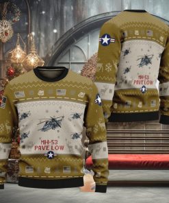 MH 53 Pave Low Aircraft MH53 Ugly Christmas 3D Sweater