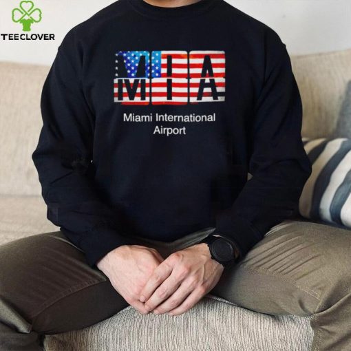 MIA Miami International Airport American flag hoodie, sweater, longsleeve, shirt v-neck, t-shirt