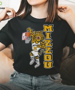 MIZZOU TIGERS 19NINE VAULT LOGO BASKETBALL DUNKING TIGER BLACK T SHIRT