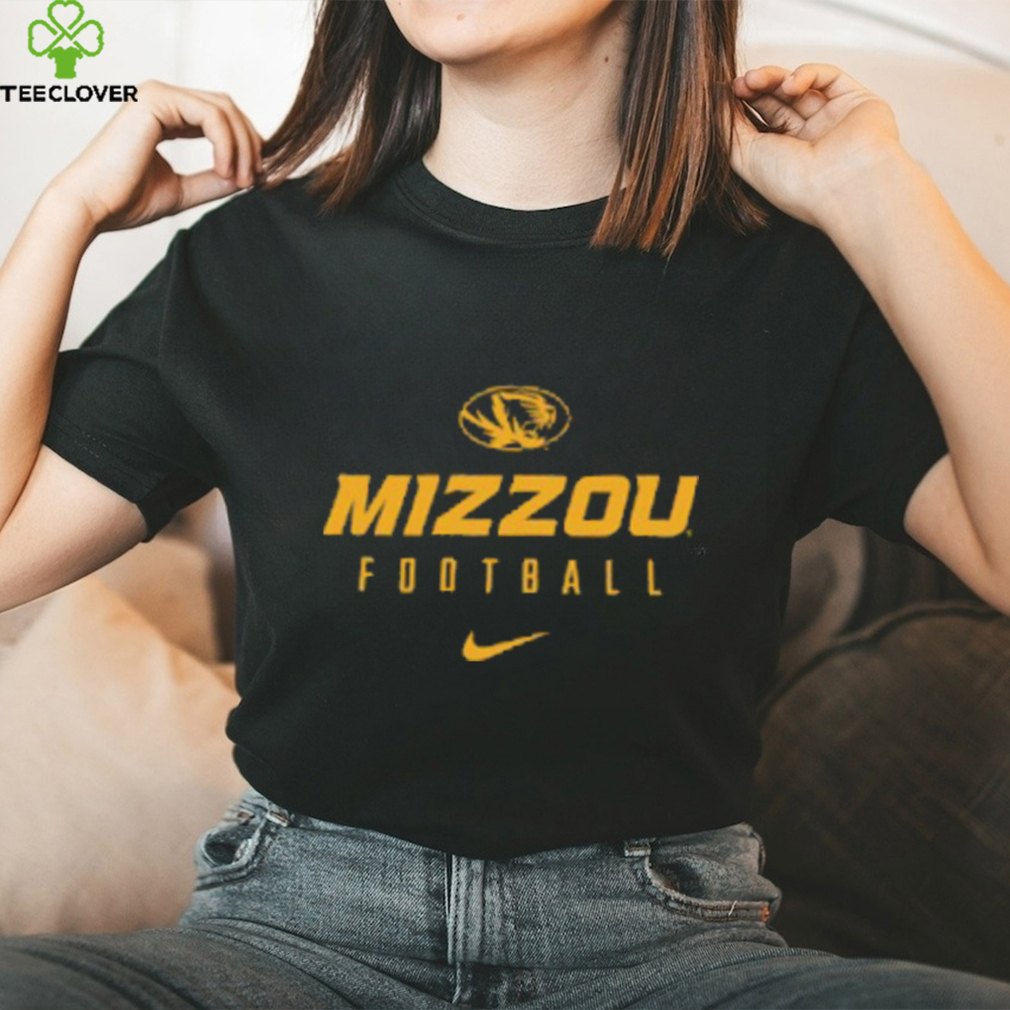 MIZZOU TIGERS NIKE® 2023 TEAM ISSUE OVAL TIGER HEAD FOOTBALL SHIRT