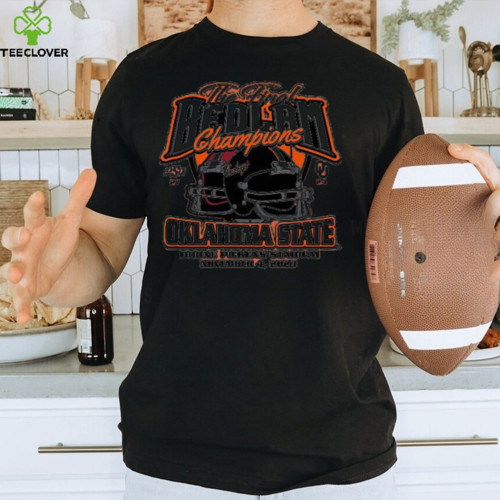 Oklahoma State Cowboys 2023 The Final Bedlam Champions 27 24 Shirt Oklahoma State Cowboys 2023 The Final Bedlam Champions 27 24 Shirt
