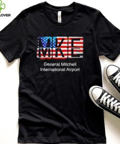 MKE General Mitchell International Airport American flag shirt