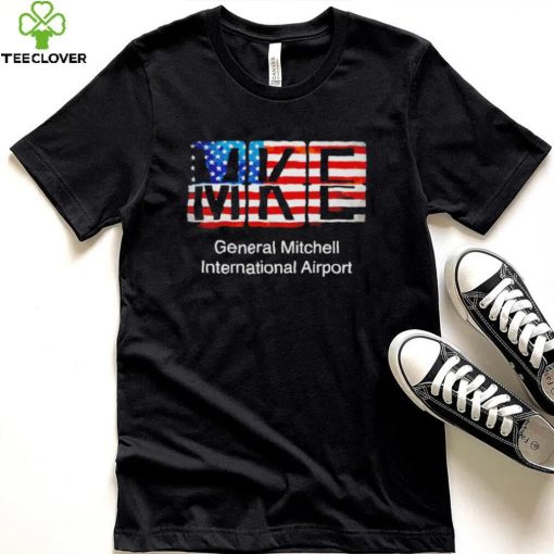 MKE General Mitchell International Airport American flag shirt