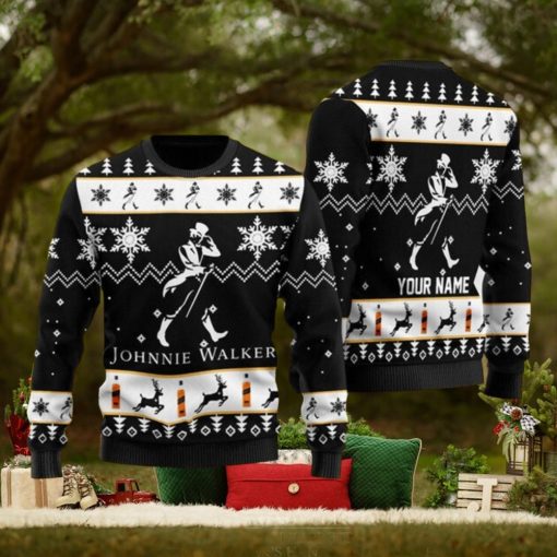 Personalized Johnnie Walker Ugly Christmas Sweater