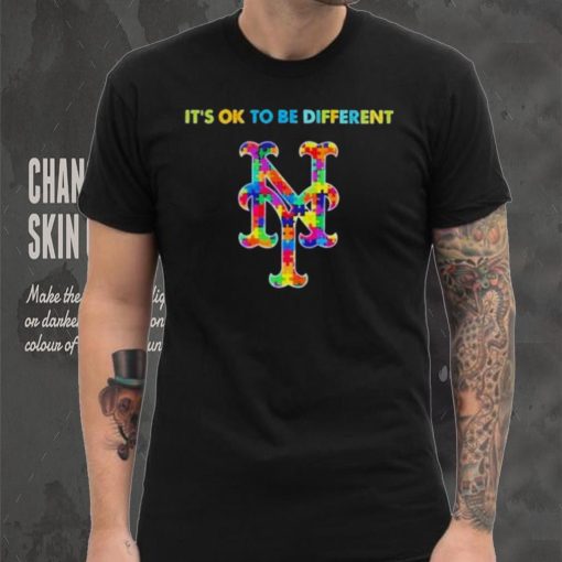 MLB 2023 New York Mets Autism It’s Ok To Be Different T Shirt