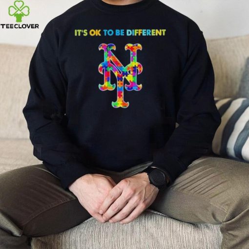 MLB 2023 New York Mets Autism It’s Ok To Be Different T Shirt