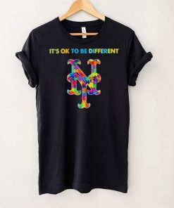 MLB 2023 New York Mets Autism It’s Ok To Be Different T Shirt