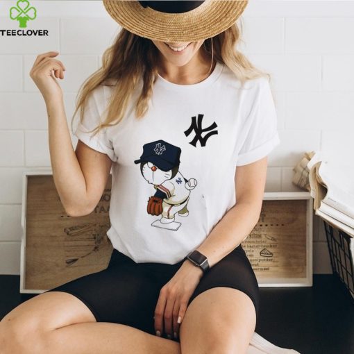 MLB Anime Doraemon Yankees T Shirt