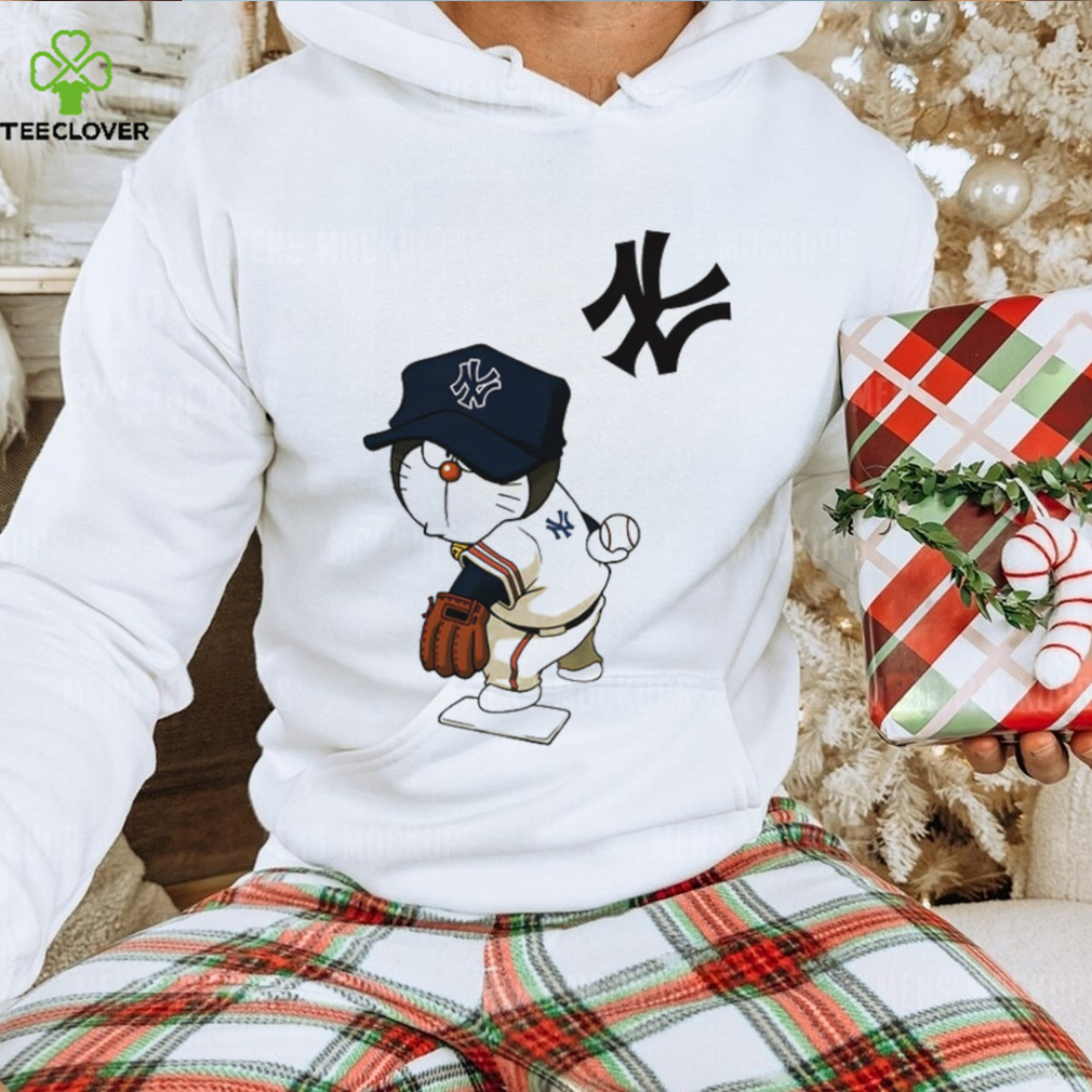 MLB Anime Doraemon Yankees T Shirt MLB Anime Doraemon Yankees T Shirt