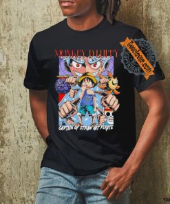 MLB Anime One Piece Funny Luffy Baseball Logo shirt