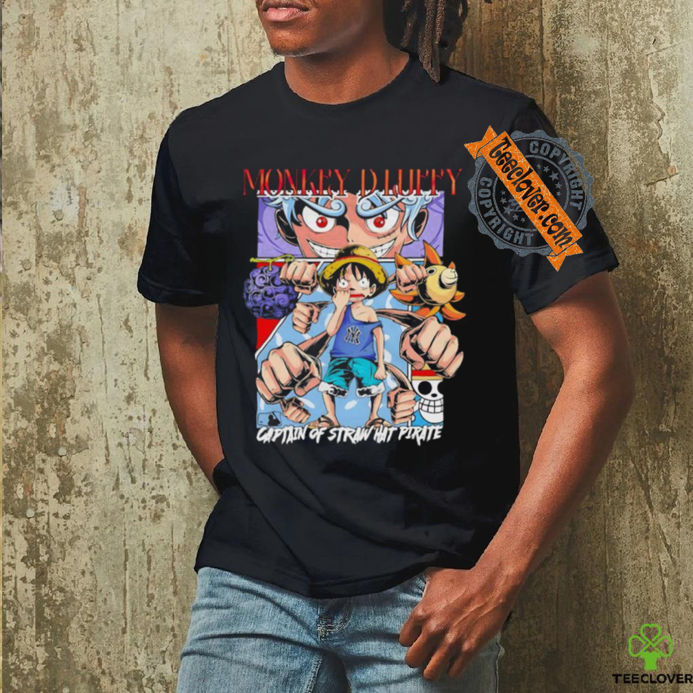 MLB Anime One Piece Funny Luffy Baseball Logo shirt MLB Anime One Piece Funny Luffy Baseball Logo shirt