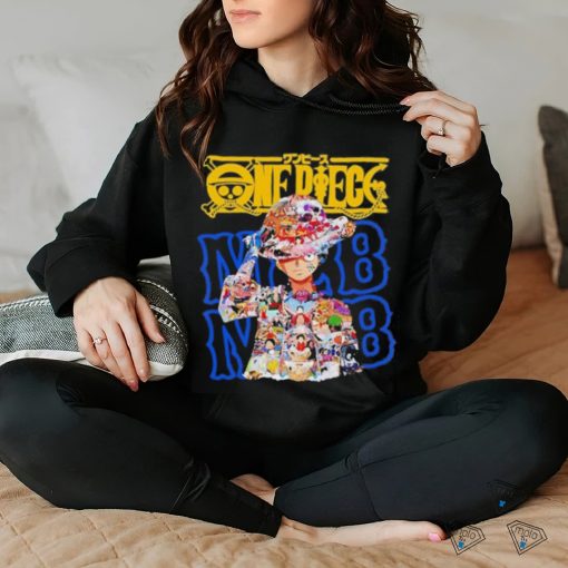 MLB Anime One Piece Luffy Image Baseball Logo shirt