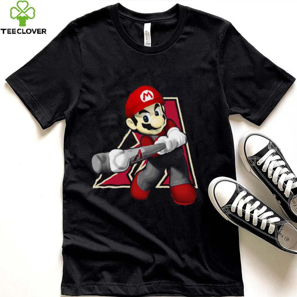 MLB Arizona Diamondbacks 052 Mario Nintendo Shirt