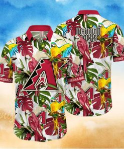 MLB Arizona Diamondbacks Flower Summer Hawaiian Shirt