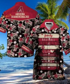 MLB Arizona Diamondbacks Hawaiian Shirt, Family Baseball Beach Outfit