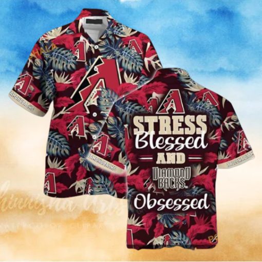 MLB Arizona Diamondbacks Hawaiian Shirt, Stress Free Blessed Attire