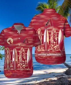 MLB Arizona Diamondbacks Hawaiian Shirt, Surfboard Theme Beachwear