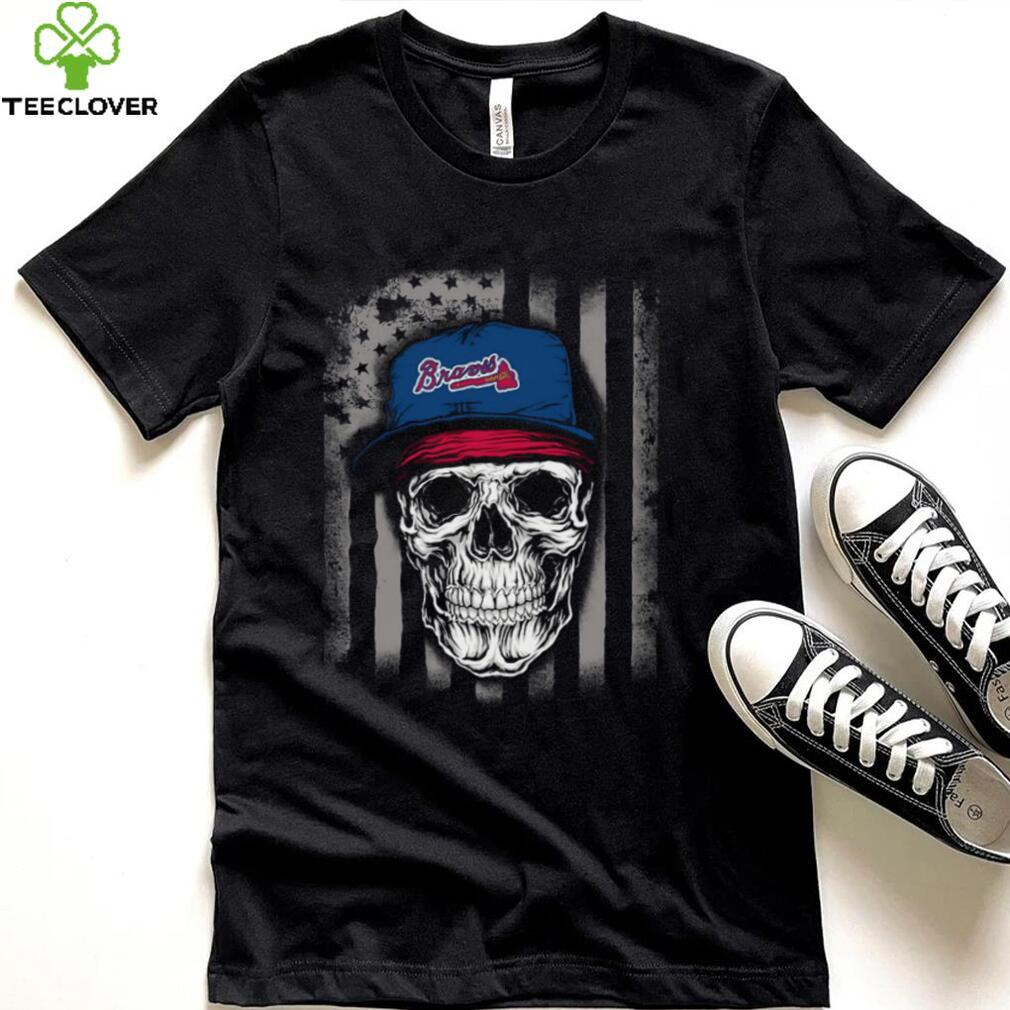 MLB Atlanta Braves 078 Skull Rock With Hat Shirt MLB Atlanta Braves 078 Skull Rock With Hat Shirt