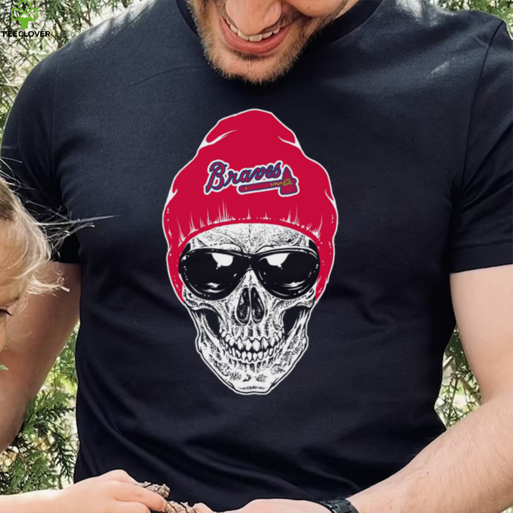 MLB Atlanta Braves 079 Skull Rock With Beanie Shirt