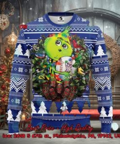 MLB Atlanta Braves Grinch Christmas Circle Ugly Christmas Sweater
