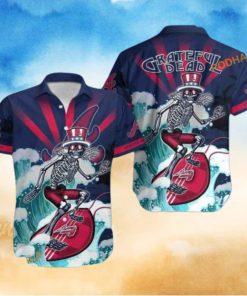 MLB Atlanta Braves Hawaiian Shirt Grateful Dead, Music Lover’s Choice