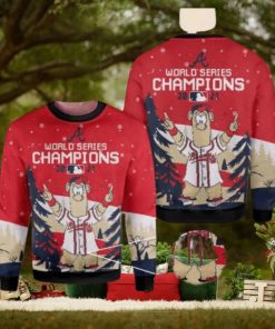 MLB Atlanta braves World Series Champions December Knitted 3D Sweater