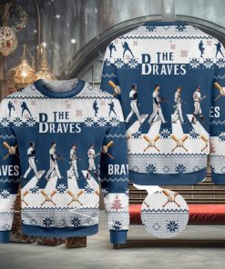 MLB Atlanta braves World Series Champions Jumper Knitted AOP Sweater For Xmas