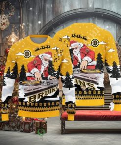 MLB Boston Bruins MLB Christmas Funny DJ Santa Limited Edition 3D Sweater