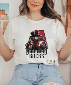 MLB Captain America Thor Spider Man Hawkeye Avengers Endgame Baseball Arizona Diamond shirt