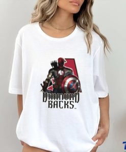 MLB Captain America Thor Spider Man Hawkeye Avengers Endgame Baseball Arizona Diamond shirt