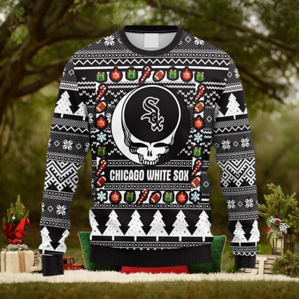 NFL Miami Dolphins Grateful Dead Ugly Christmas Fleece Sweater 3D