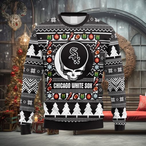 MLB Chicago White Sox Grateful Dead Fleece 3D Sweater For Men And Women Gift Ugly Christmas