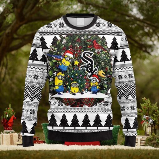 MLB Chicago White Sox Minion Christmas Ugly 3D Sweater For Men And Women Gift Ugly Christmas