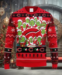 MLB Cincinnati Reds 12 Grinch Xmas Day Christmas Ugly 3D Sweater For Men And Women Gift Ugly Christmas