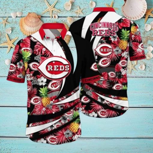 MLB Cincinnati Reds Hawaiian Shirt Flower Bloom In Glory For Fans