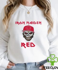 MLB Cincinnati Reds Iron Maiden Rock Band T Shirt