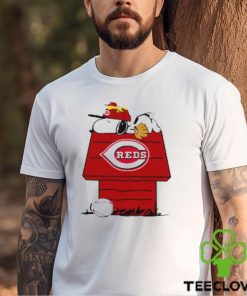 MLB Cincinnati Reds Snoopy Woodstock The Peanuts Movie Baseball T Shirt