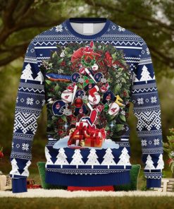 MLB Cleveland Indians Tree Fleece 3D Sweater For Men And Women Gift Ugly Christmas