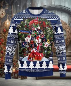 MLB Cleveland Indians Tree Fleece 3D Sweater For Men And Women Gift Ugly Christmas