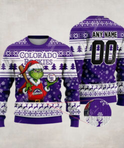MLB Colorado Rockies Grinch Christmas Sweater Design