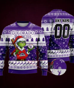 MLB Colorado Rockies Grinch Christmas Sweater Design