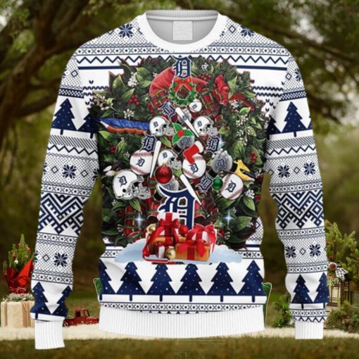 MLB Detroit Tigers Christmas Tree Ugly 3D Sweater For Men And Women Gift Ugly Christmas