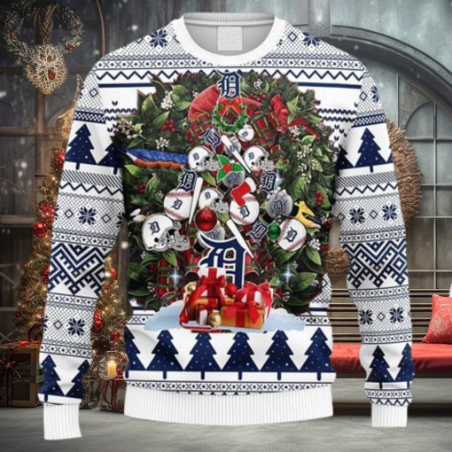 MLB Detroit Tigers Christmas Tree Ugly 3D Sweater For Men And Women Gift Ugly Christmas