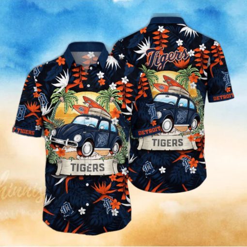 MLB Detroit Tigers Hawaiian Shirt Summer Heatwave For Sports Fans