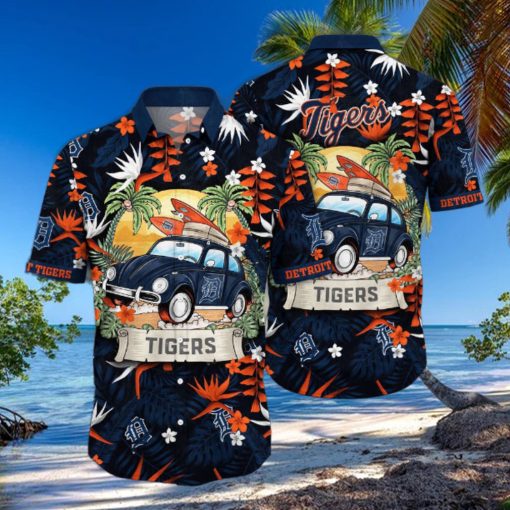 MLB Detroit Tigers Hawaiian Shirt Summer Heatwave For Sports Fans
