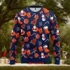 Pizza Hut Logo Santa Hat Pine Tree Snowflake Custom Name Ugly Christmas Sweater